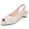 Women's Sandals Fashionable Fish-mouth Formal Female Sandals Large Size Non-slip Hollow Women Shoes
