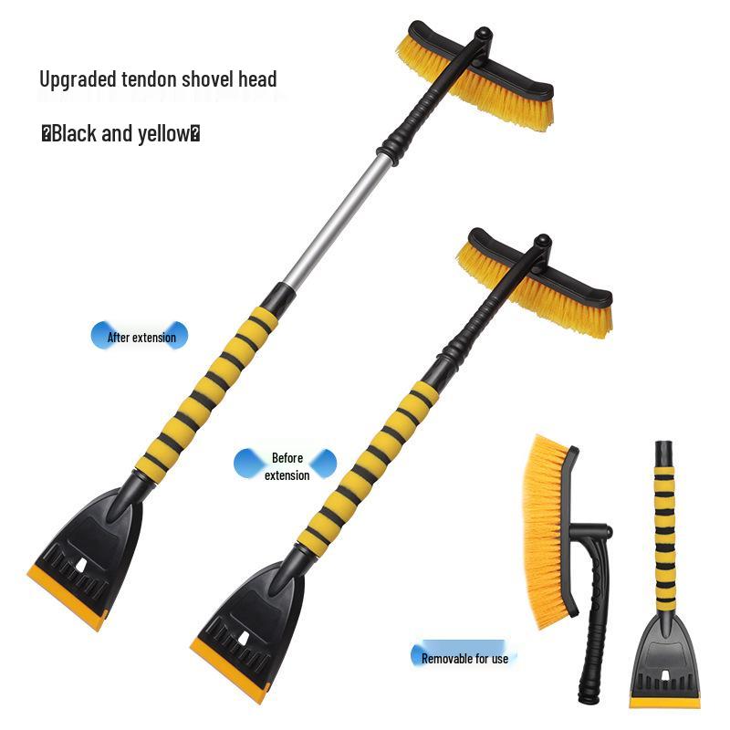 Съемная щетка для снега 2-в-1 и скребок для льда для автомобилей