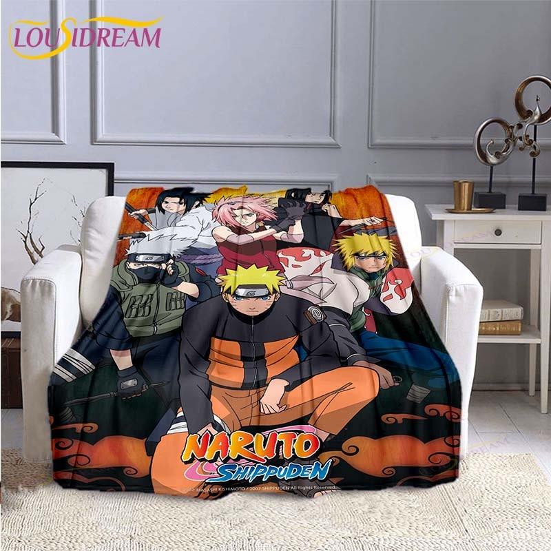 Модное одеяло Наруто, фланелевое одеяло в стиле аниме, мягкое одеяло с 3D принтом, мультяшное покрывало, диван, дорожное детское одеяло для кемпинга