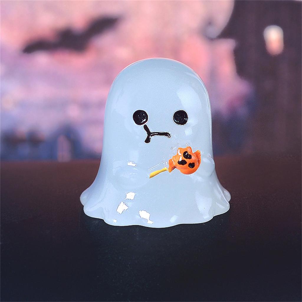 Декор стола на Хэллоуин, фигурки для сада на Хэллоуин, симпатичные миниатюрные фигурки из смолы, декорированные украшения для вечеринки на Хэллоуин своими руками