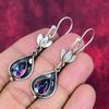 Серьги Mystic Topaz из цельного серебра 925 пробы, серьги с драгоценными камнями ручной работы, на День памяти