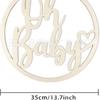 Деревянный баннер-гирлянда 'Oh Baby' 35 см для украшения детского праздника или дня рождения