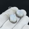 Rainbow Moonstone Gemstone Handmade 925 Sterling Silver Earring, Rainbow Moonstone Jewelry Earring Gifts For Women Moonstone Jewelry For Her