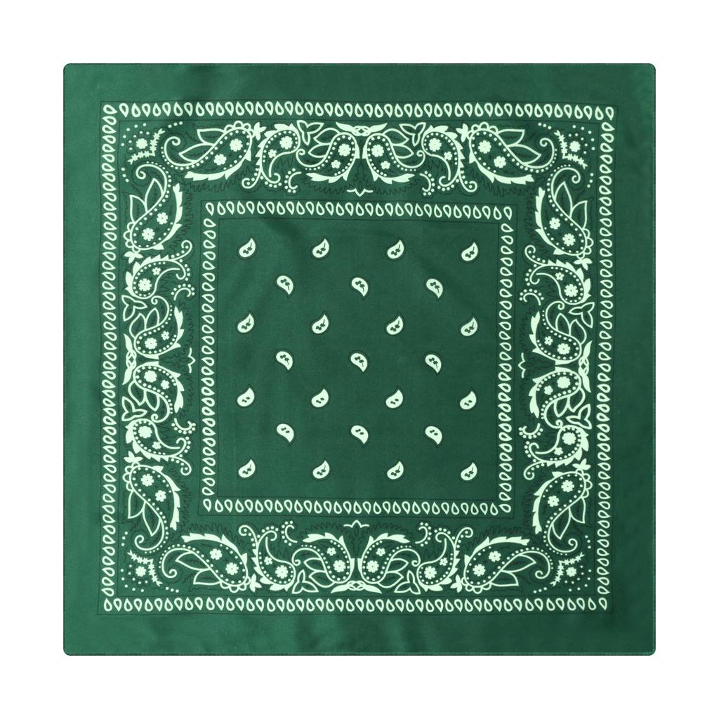 1Pc Paisley Cashew Flower Square Scarf Hip Hop Outdoor Riding Bandana Headscarf