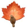 Country Living Robin On A Leaf Serving Bowl