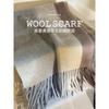 Mary Heavy treasures! 100% wool Australian wool scarf, women's winter simple plaid couple narrow version long scarf