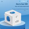 Европейский стандартный USB-адаптер для путешествий (куб) с глобальной настройкой