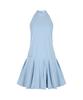 Candini Sky Blue Flare Halter Dress
