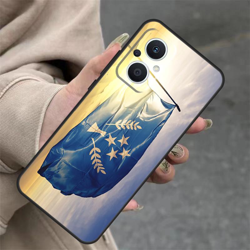 Kosrae Flag Case For OPPO Reno 7 8 Lite 10 11 12 13 14 Pro 8T 12F 13F 14F OPPO Find X8 X6 X9 Pro Cover