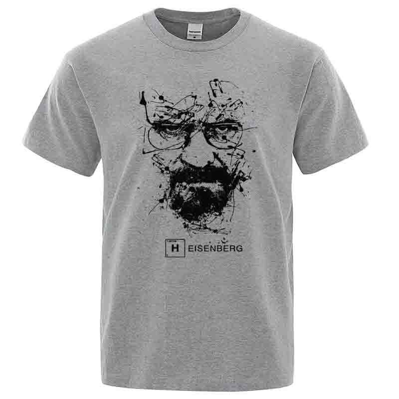 Мужская Мода Повседневная Топ Качество 100% Хлопок Breaking Bad Футболки Мужские Хайзенберг Camisetas Hombre Мужские Крутые Футболки Топы