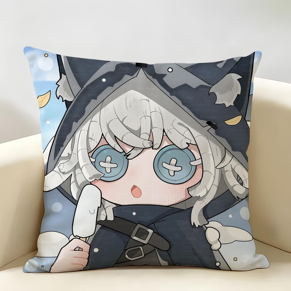 IIdentityS V Game Role Cushion Cover Natural Linen Organic Fabric DoubleSided Printing Room Sofa Decor Pillow Case