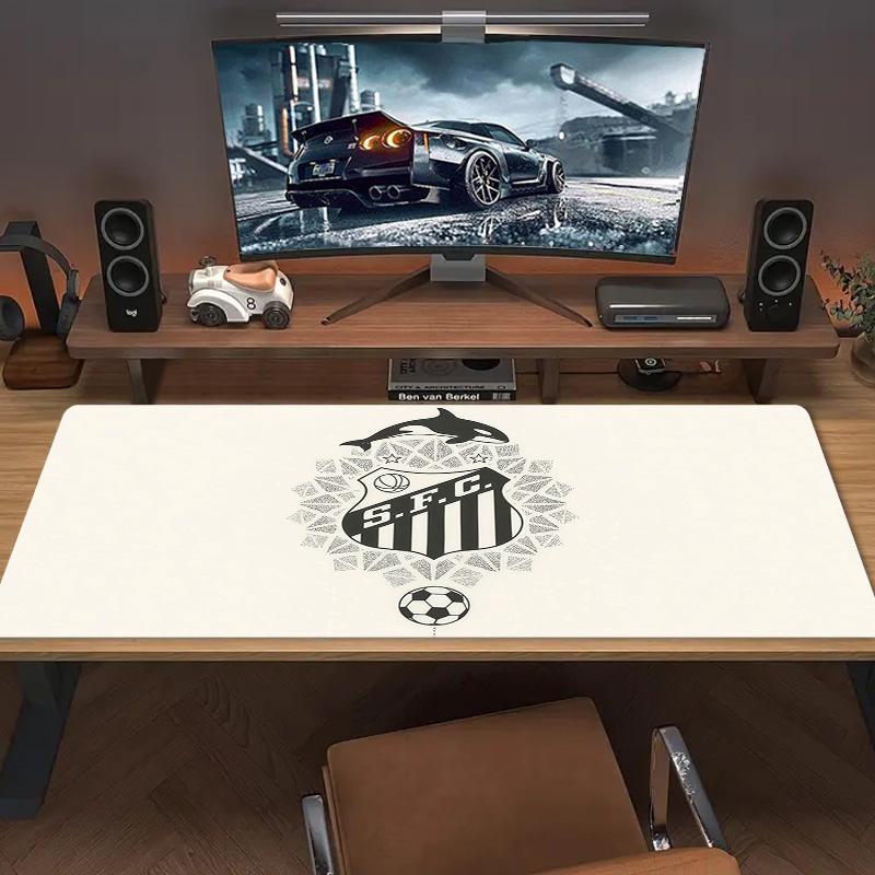 Подушка с принтом Santos FC Нескользящий Коврик для ноутбука, планшета, большой коврик для мыши XXL Коврик для мини-ПК Игровой коврик С заблокированным краем