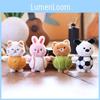 Football Cartoon Cute Dog Rabbit Plush Keychain Pendant Pp Cotton Children Gift