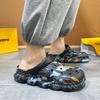 Men'S Slippers Trendy Outer Wear Bag Head Hole Shoes Non-Slip Casual Beach Sandals Men