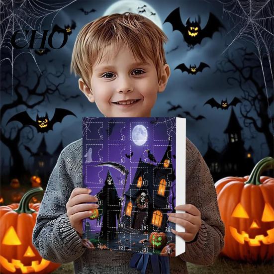 Scary Halloween Decorations Advent Calendar 24 Days Countdown to Decoration Festive Decor Pcs Doll Collectible Figures Gifts for Kids Teens