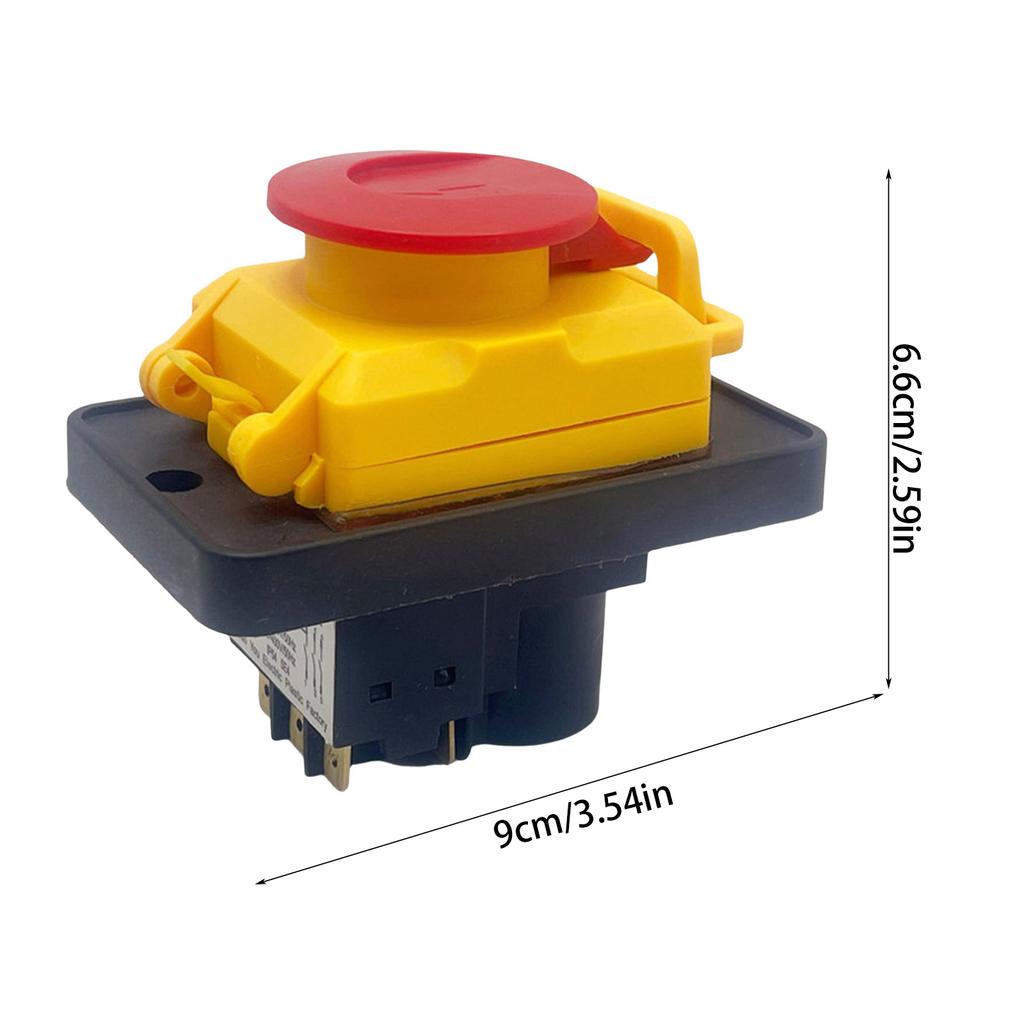Электрооборудование Выключатели питания KJD18 7-контактная электромагнитная кнопка ПВХ Кнопочные переключатели для различных применений