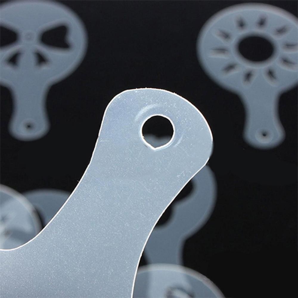 16pcs Funny Latte Cake Decorating Coffee Art Stencils Foam Tool Cappuccino