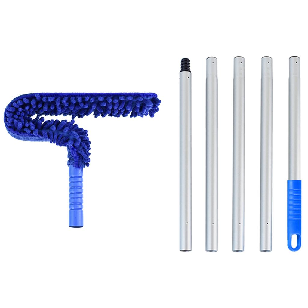 Ceiling Fan Duster, RV Awning Mop with Bendable Pad, Extendable Poles for Cleaning Home Camper Trailer Truck