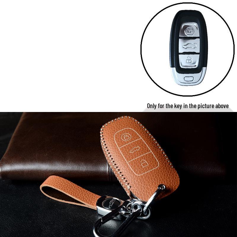 Premium Handmade Leather Key Case for Hongqi H5, 2023 H6, HS3, HS5, HS7, H9 - Women's Edition