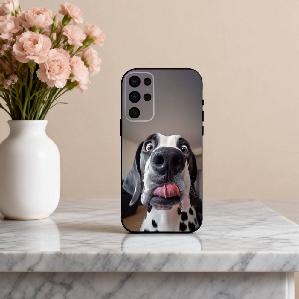F-Funny A-Animal D-Dog-G  Phone Case For Samsung S25,24,23,22,30,21,10,9,Ultra,Plus,Lite,FE,4,5 G Soft Black Case