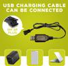 1x Li-ion Аккумулятор 7.4V 600mAh 2S с разъемом SM-3P + USB-кабель – Совместим с радиоуправляемой машиной DE82, TK3086B, TK-3082B, G20601, Машина-перевертыш