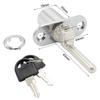Drawer Lock Cylinder Triple Lock Desk Cabinet Drawer Front Lock With Keys Office Desk Furniture File Cabinet Lock Head