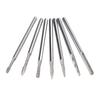 7pcs Nail Polish Removal Bits Set Tungsten Carbide Manicure Grinding Nail Drill Bits with Clear