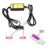 1 шт. Автомобильный адаптер-переходник MP3-интерфейс AUX SD USB-кабель для передачи данных 2x6 контактов для Toyota Camry Corolla Matrix