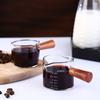 1pc 70/75ml Espresso Shot Glass Double Spout Glass Measuring Cup Heat-Resistant Handle Clear Scale Wine Milk Coffee Measure Jug