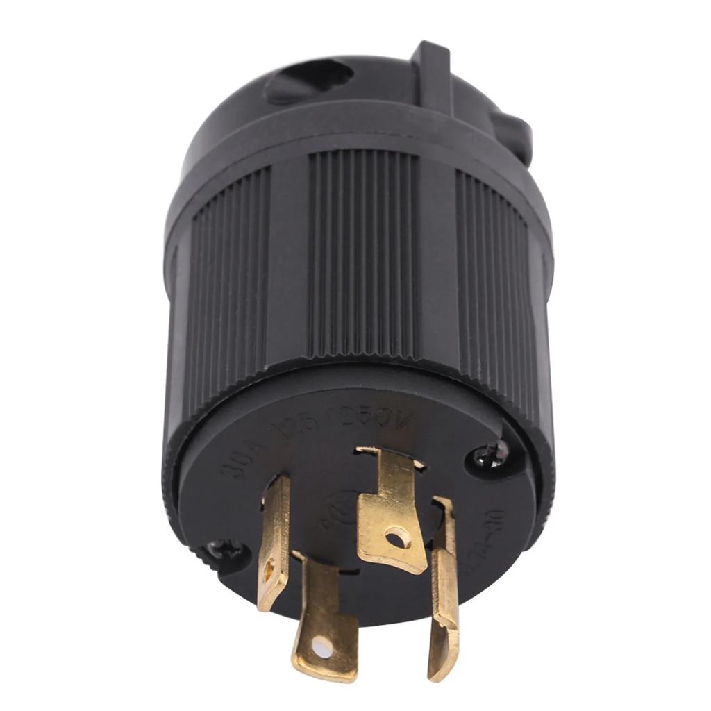 4 Wire Lock Plug NEMA L6-30P NEMA L14-30P 30A - 4 Wire Lock Electrical Plug Connector Lock Generator Plug