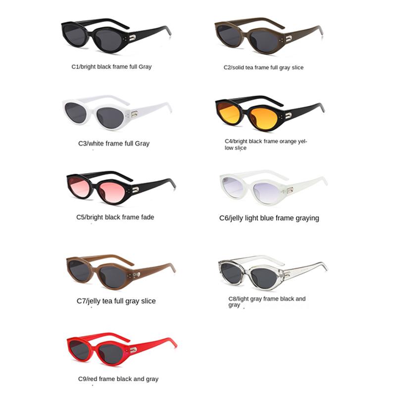 2 шт. Новые Y2K Маленькие квадратные солнцезащитные очки Женские Кошачий глаз Брендовые солнцезащитные очки Модные Трендовые Уличные очки Мужские Панк Спортивные Солнцезащитные очки