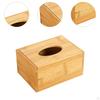 Bamboo Прямоугольный диспенсер для салфеток для офисной столешницы