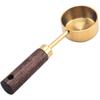 15ml Stainless Steel Tablespoon with Wooden Handle – Ideal Coffee Scoop for Beans, Sugar & Powder