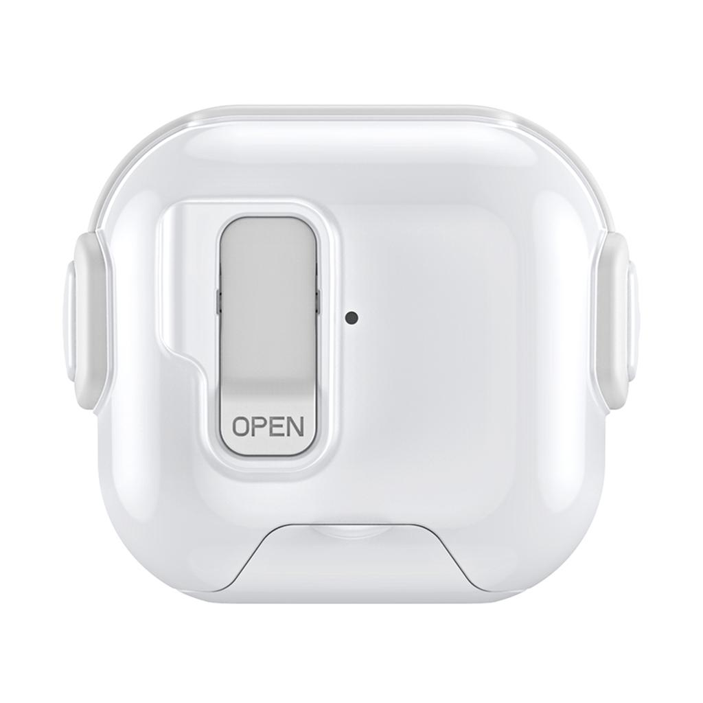 For AirPods 4 Case with Phone Stand Function TPU PC TWS Earbuds Protective Cover