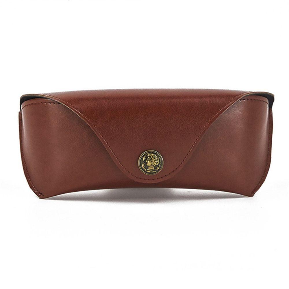 Glasses Box Male Eyewear Protector Case Sunglasses Pouch Eye Glasses Holder Leather Glasses Case
