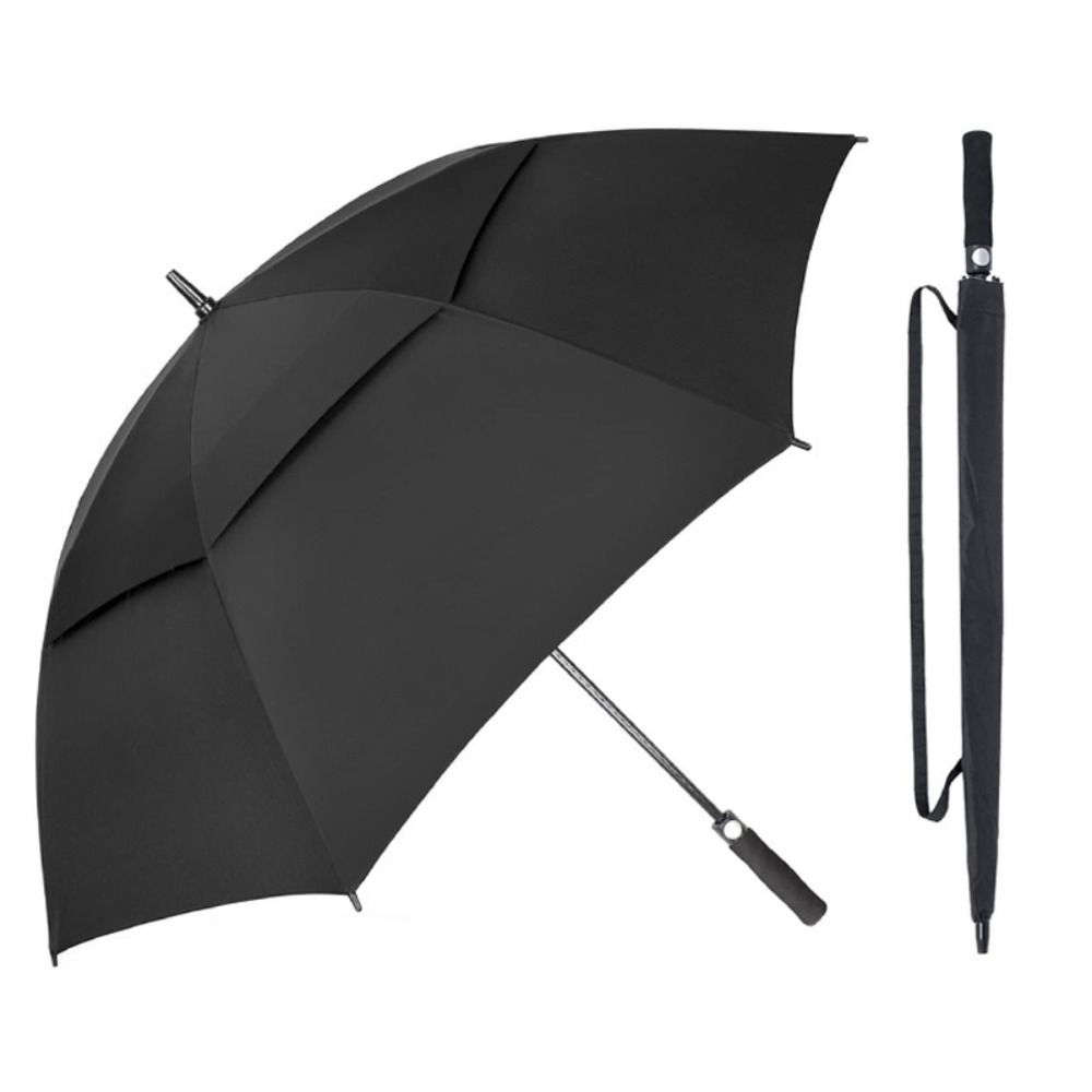 Double Canopy Golf Umbrella Windproof Automatic Open Umbrella Extra Large Umbrella Outdoor Sports