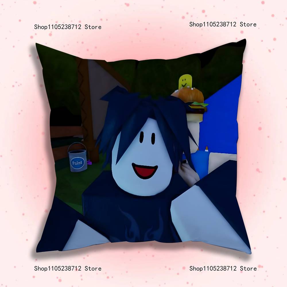 Twotime Forsaken Acrylic Anime Pillow Case Anti-Dustmite Pillowcase Invisible Zipper Silky Short Plush Sofa Cushion Cover