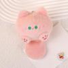 Cute Cat Dumpling Squeaky Pendant Keychain Plush Toy