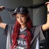 Rabbit Ripped Denim Baseball Cap Puppy Bunny Ears Snapback Cap Chains Doberman Ears Hat  Girl