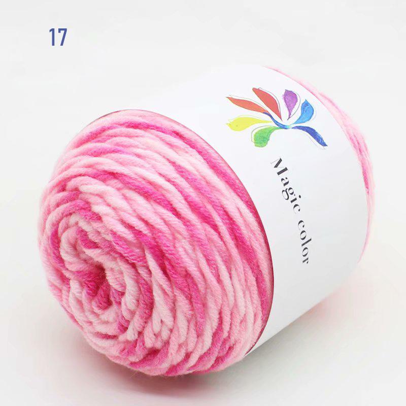 50 г/моток Взрослый шарф Разноцветное секционное крашение 8 нитей Хлопковая пряжа Пряжа Сделай сам Ручное вязание