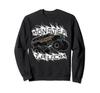 Свитшот с принтом Monster Truck Jam - Резиновая Прыгающая и Разбивающаяся Машина - Брызговики