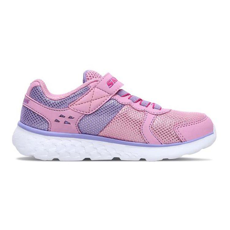 Skechers Go Run 400 Износостойкие Дышащие Низкие Детские Беговые Кроссовки Розово-Фиолетовые 81358L-PKLV