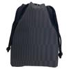 Shingen Bag Drawstring Bag with Gusset for Kimono Accessories In Broken (Shingen Bukuro) Men's [Made Japan] (Black Lattice)