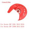 Защита тормозного диска для Honda CRF, Передняя, Диаметр отверстия 15-17-20 мм, Покрытие для внедорожного мотоцикла