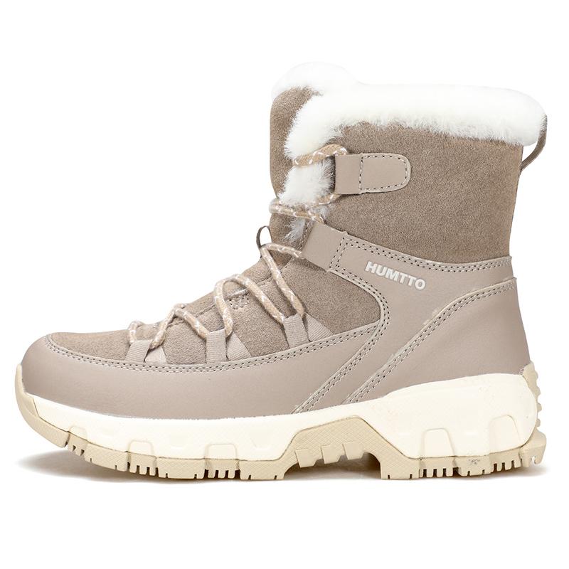 HUMTTO Шерстяные зимние сапоги женские из натуральной кожи уличные ботильоны для женщин зимняя повседневная теплая женская спортивная обувь