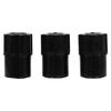 3Pcs  Altos Saxophone End Plug Stopper Sax Protection Caps Saxophone Black Neck Plug Light Weight Plastic Sax End Plug