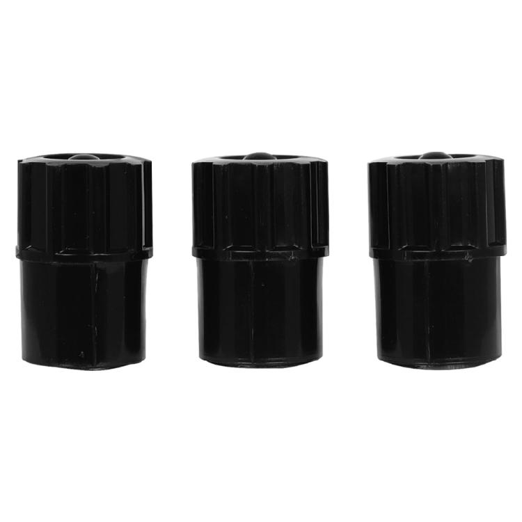 3Pcs  Altos Saxophone End Plug Stopper Sax Protection Caps Saxophone Black Neck Plug Light Weight Plastic Sax End Plug