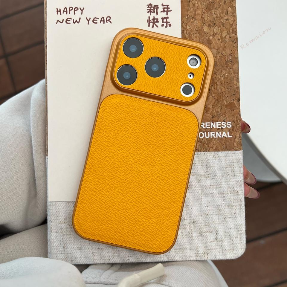 Candy Leather Phone Case For For Iphone 17 Air 13 14 1 16 17 Pro Max 16Pro 17Pro Official Big Window Shockproof Protector Cover