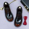 Модная мужская свадебная обувь 2025 Натуральная кожа Мужская модельная обувь Новая мужская стильная обувь парикмахера Круглый носок Мужская повседневная обувь Оксфорды