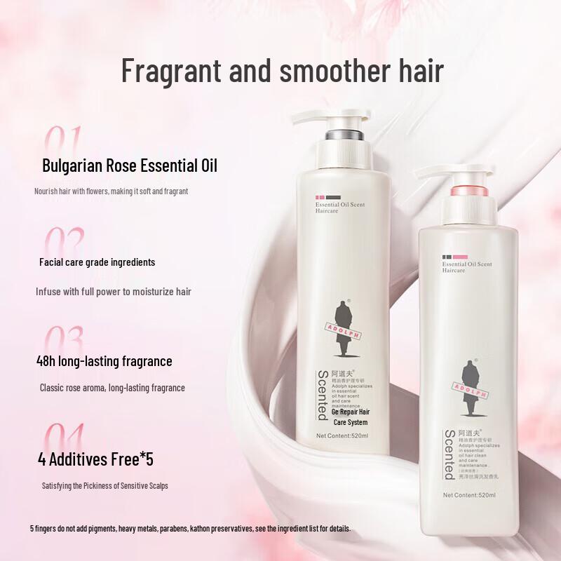 Adolph Luster & Smooth Shampoo with Essential Oils